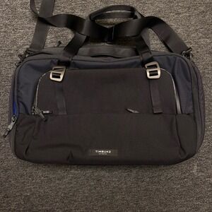 Timbuk2 Never Check Expandable Tote Travel Bag Color Black / Blue Excellent Cond